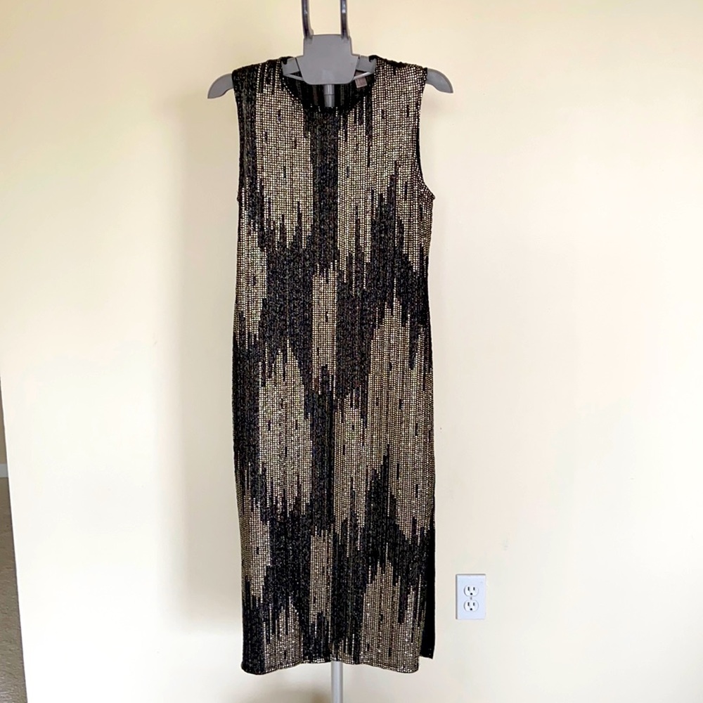 FOREVER 21 Black & Gold Luxurious Party Dress